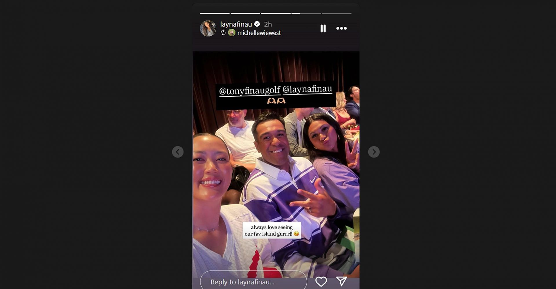 Tony Finau’s wife Alayna dubs LPGA icon her favorite ‘island girl’/@laynafinau